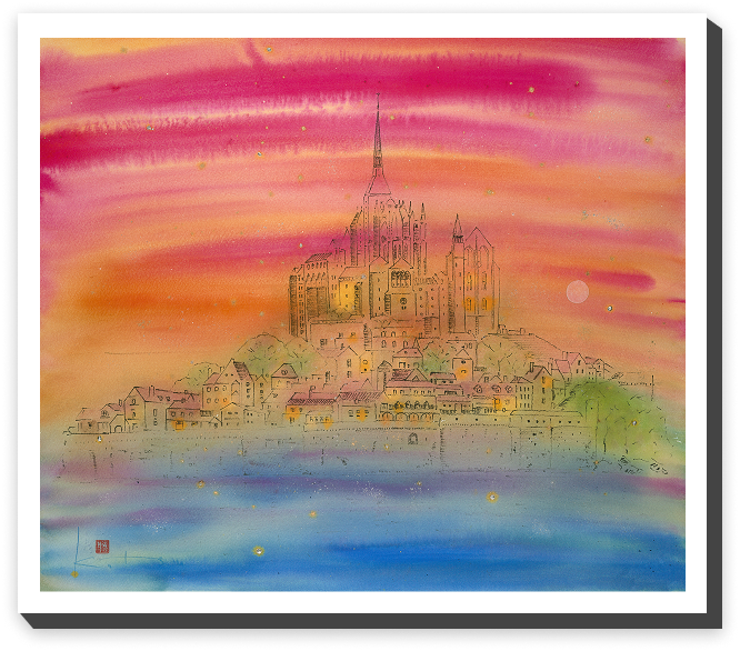 世界遺産　茜色のモン・サン・ミシェル